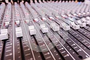 Professional sound mixer control desk