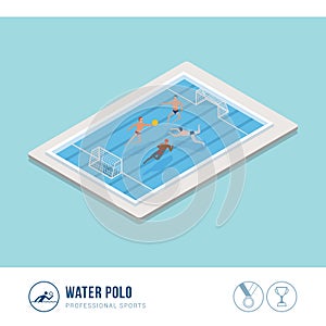 Professional sports competition: water polo