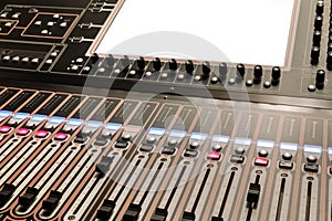 Professional stage lighting control console