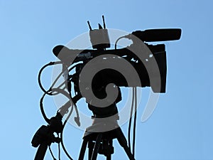 Professional studio digital video camera shape
