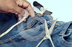 Professional tailoring and alterations concept