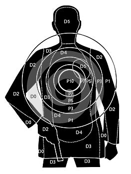 The professional target for shooting