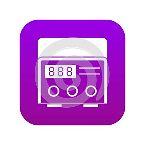Professional tattoo machine icon digital purple