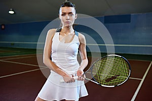 Professional Tennis Player at Court