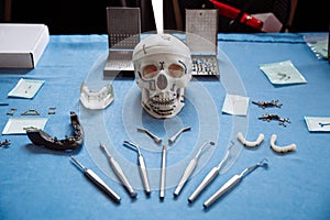 Professional tools for stomatology and maxillofacial surgery.