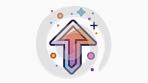 Professional Upload Arrow Icon for Basic Web Design Concept Usage