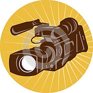 Professional Video Camera Camcorder Retro