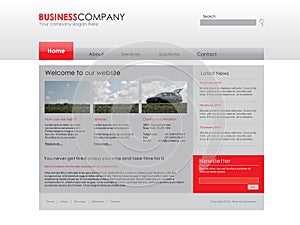 Professional website template photo