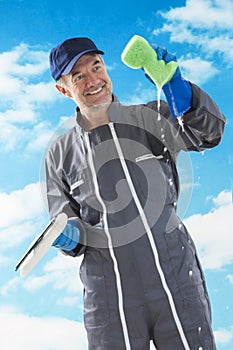 Professional window cleaner