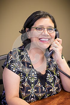 Professional Woman Busy At Work Using Computer