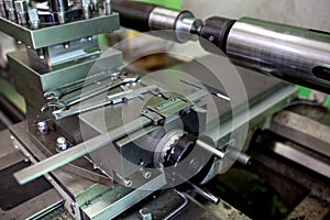 Professional works, the milling process for metal parts, metal machinery in large industrial plants-image