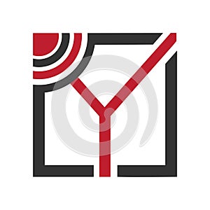 Professional Y letters logo design. Y logo template vector red and black color best company best Y icon design. Y logo icon photo