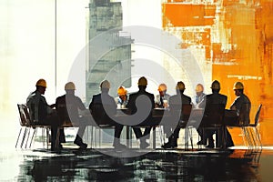 Professionals Collaborating on Active Construction Site