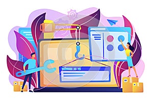 WEB development concept vector illustration