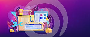 WEB development header or footer banner