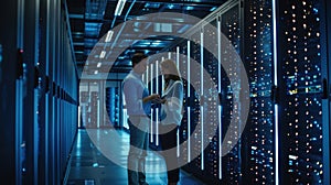 The professionals in datacenter.AI generated image