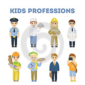 Professions for children.