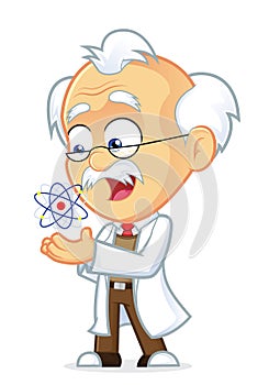 Professor with an Atom