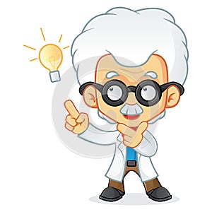 Professor having idea