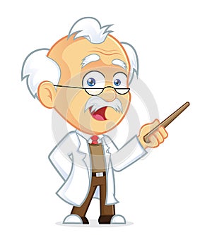 Professor Holding a Pointer Stick