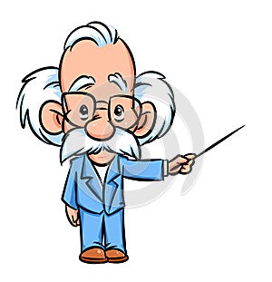 Professor lecturer illustration cartoon