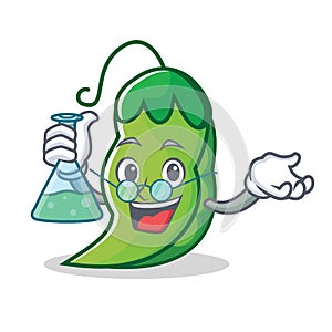 Professor peas character cartoon style