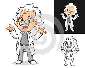 Professor with Shrug Gesture