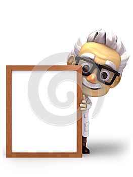Professor with white board photo
