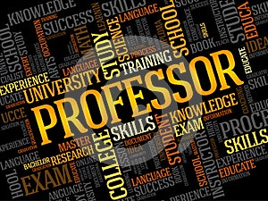 Professor word cloud