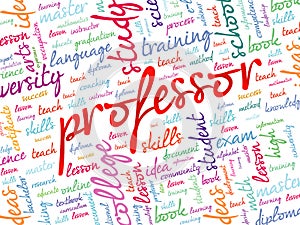 Professor word cloud