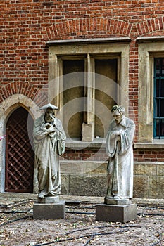 Professors' Garden, located next to Collegium Maius and between three other colleges of Jagiellonian University, greatly