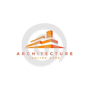 Proffesional architecture logo building modern
