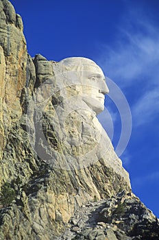 Profile of George Washington, Mount Rushmore National Monument Near Rapid City, South Dakota