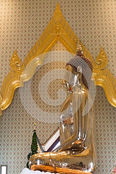 Profile of the Golden Buddha at Wat Traimit in Bangkok