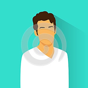 Profile icon male hispanic avatar portrait casual