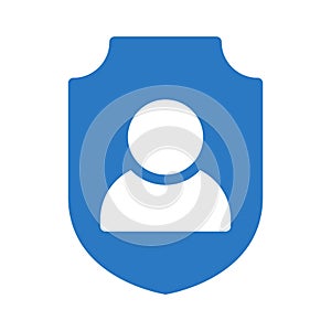 Profile vector glyph color icon