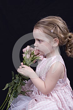 Profile of a little girl