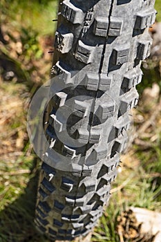 Profile of a mountain bike tire