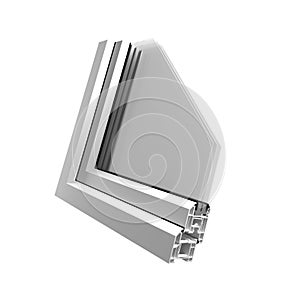 Profile part plastic windows