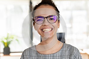 Profile picture of smiling African American woman employee