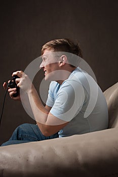 Profile portrait of a gamer