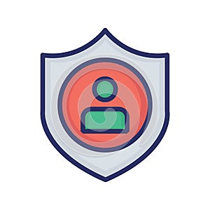 Profile privacy icon which can easily modify or edit