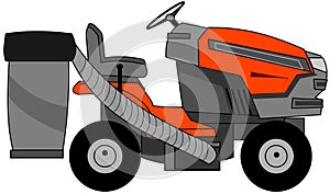 Profile of a riding lawn mower