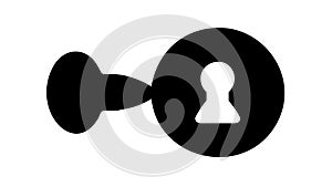 Profile Security Key Icon, vector design Generative AI
