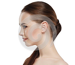 Profile woman beauty skin face neck ear