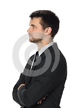 Profile of Young Businessman