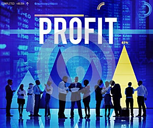 Profit Benefit Accounting Gain Finance Income Concept