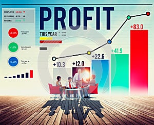 Profit Benefit Financial Income Growth Concept