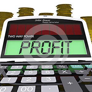 Profit Calculator Means Surplus Income And Revenue