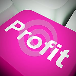 Profit concept icon means returning cash on investment or making money - 3d illustration